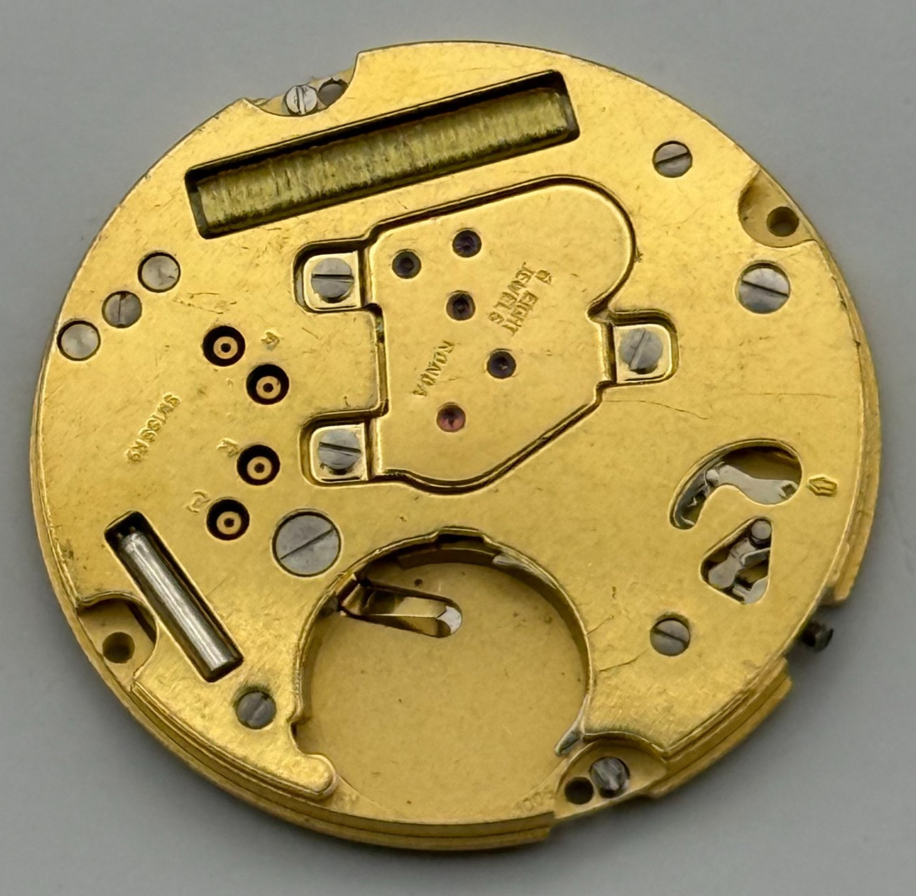 Ronda 1006 Watch Movement Quartz Swiss Date 8 Jewels Vintage Parts Repair 23.8mm