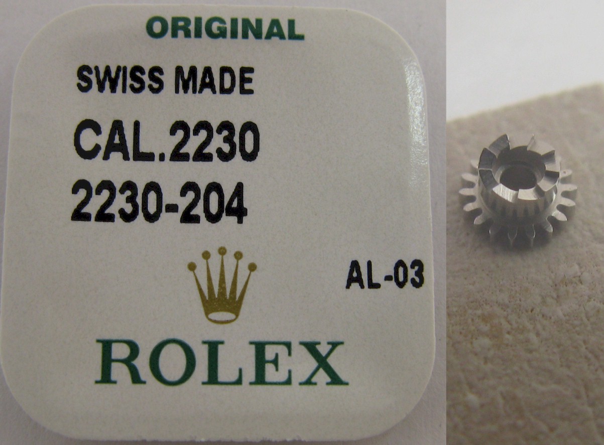 Rolex Watch movement 2230, 2235 part 204 winding pinion