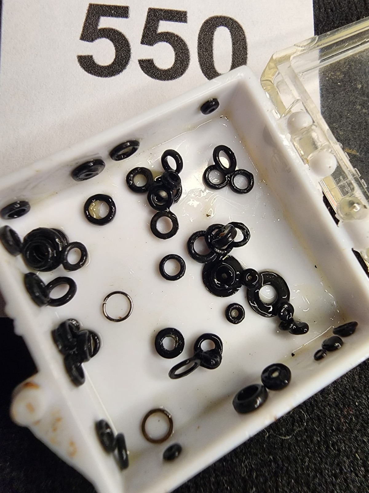 Vintage Watch Gasket Seals O-Rings Assorted Sizes Black Rubber Horology Parts Re