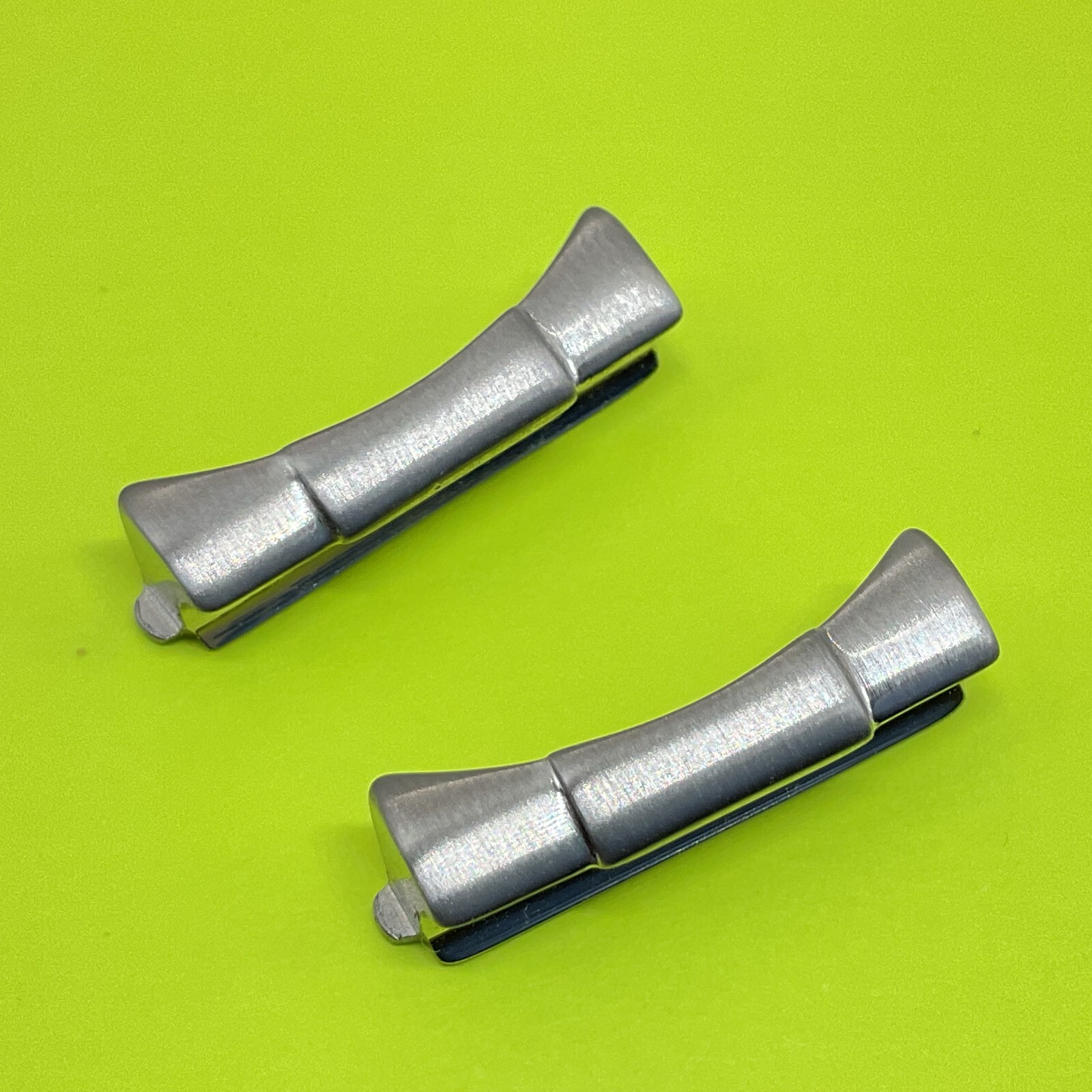 20MM S/S LEATHER RUBBER STRAP BAND END LINKS FOR ROLEX 36MM 5 SERIES BRUSHED