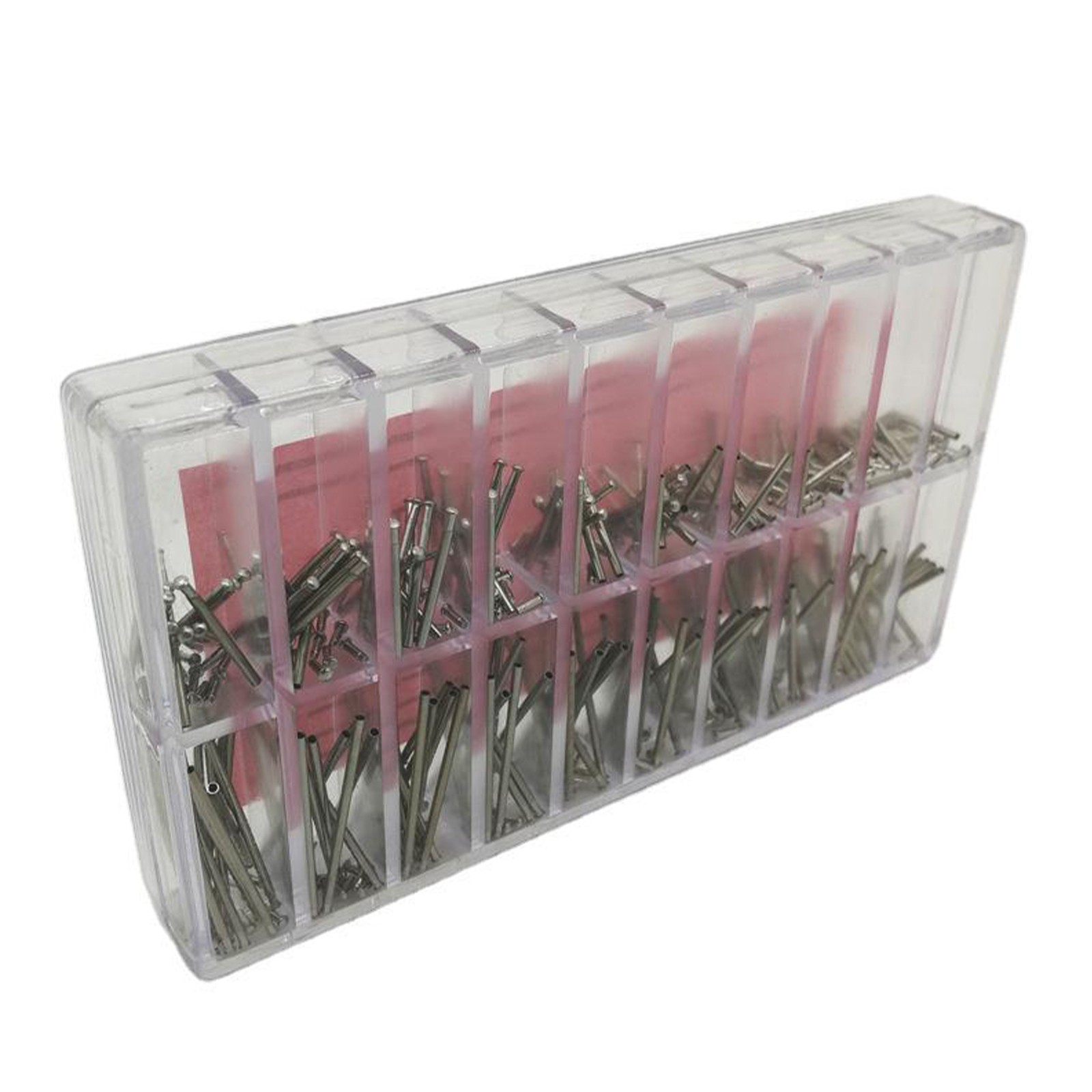 180Pcs Watch Band =Spring Bar Clasp Buckle Tube Friction Pins Link 7-26mm