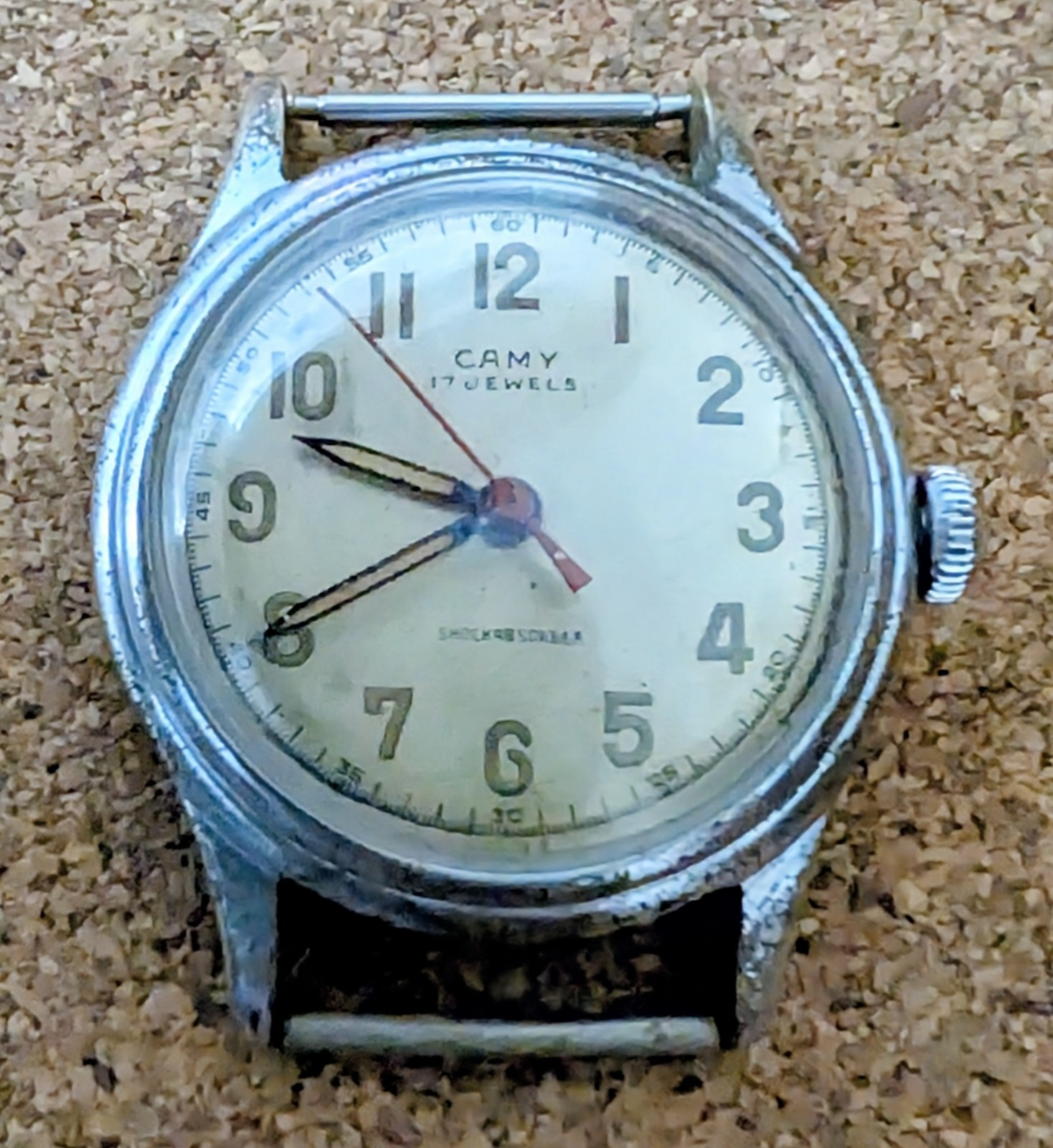 Camy 15j Military Style Mechanical Watch AS 1158? 33mm Case Spares + Repairs