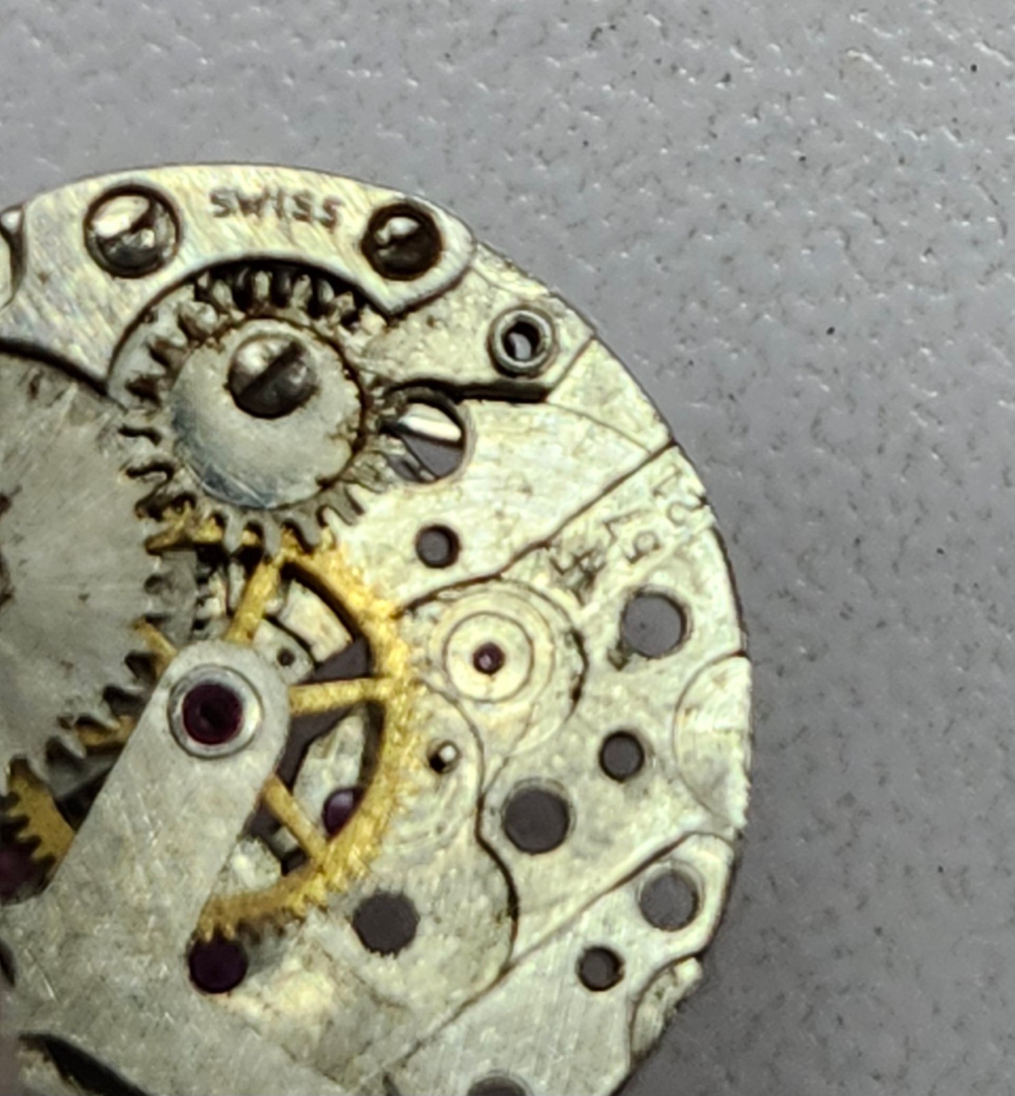 Lot of 2 Mechanical Watch Movements for Parts/Repair -FHF 57-21 & Caliber 815