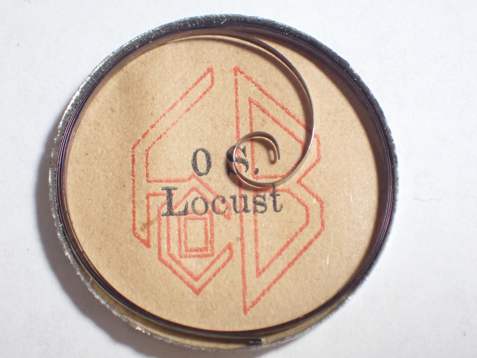 0 SIZE LOCUST BLUED STEEL POCKET WATCH MAINSPRING HOOK, END