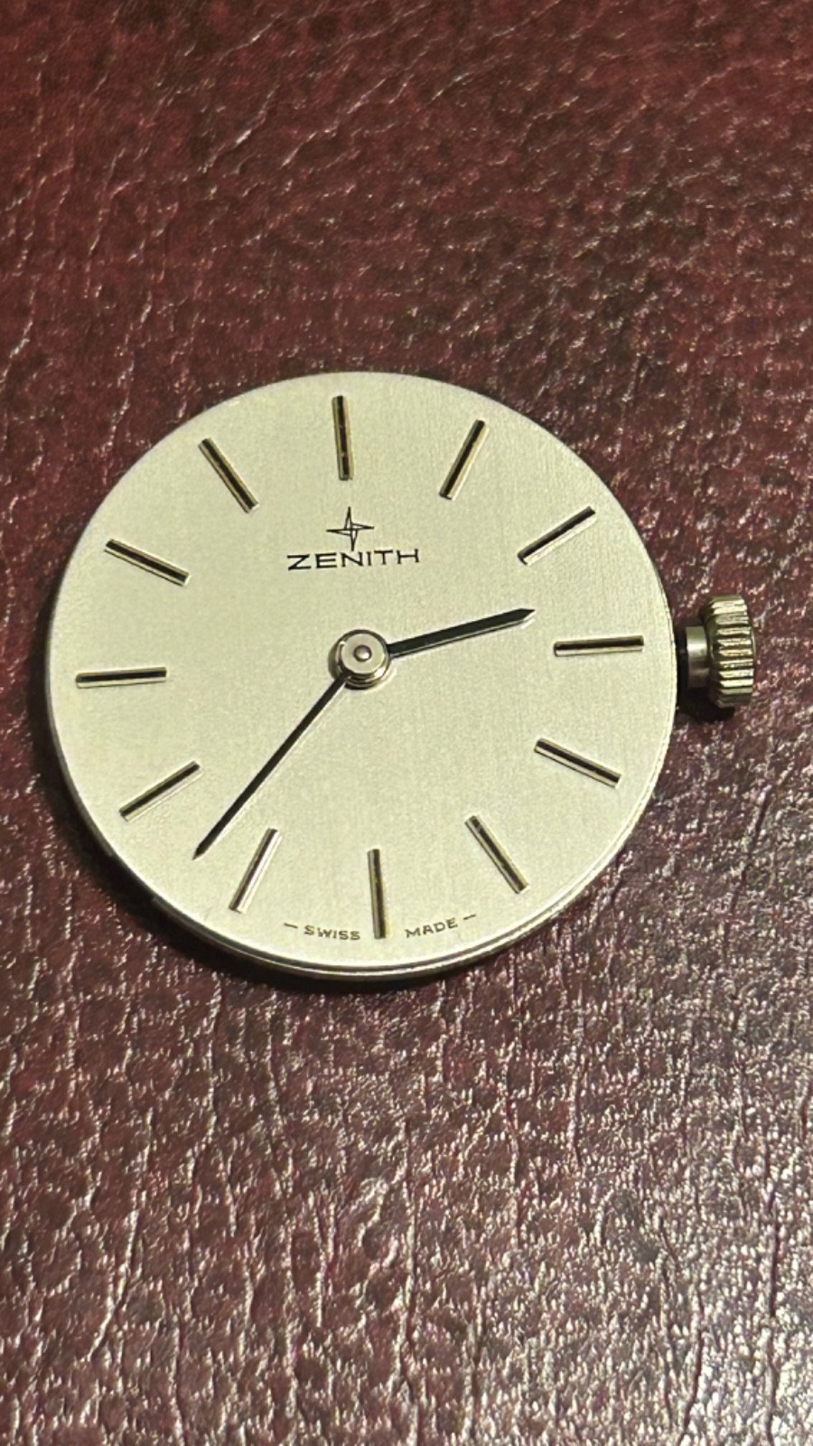 Original Zenith Movement, Dial & Hands, Original Crown