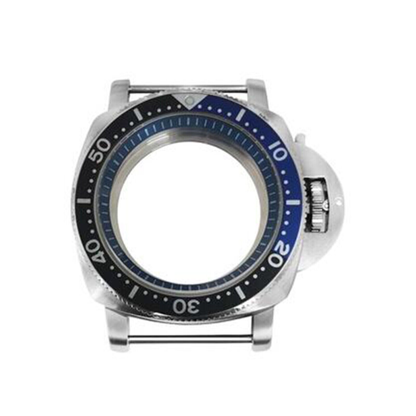 316L Stainless Steel Watch Case Bezel Dark Blue Inner Ring Modified Kit for NH35