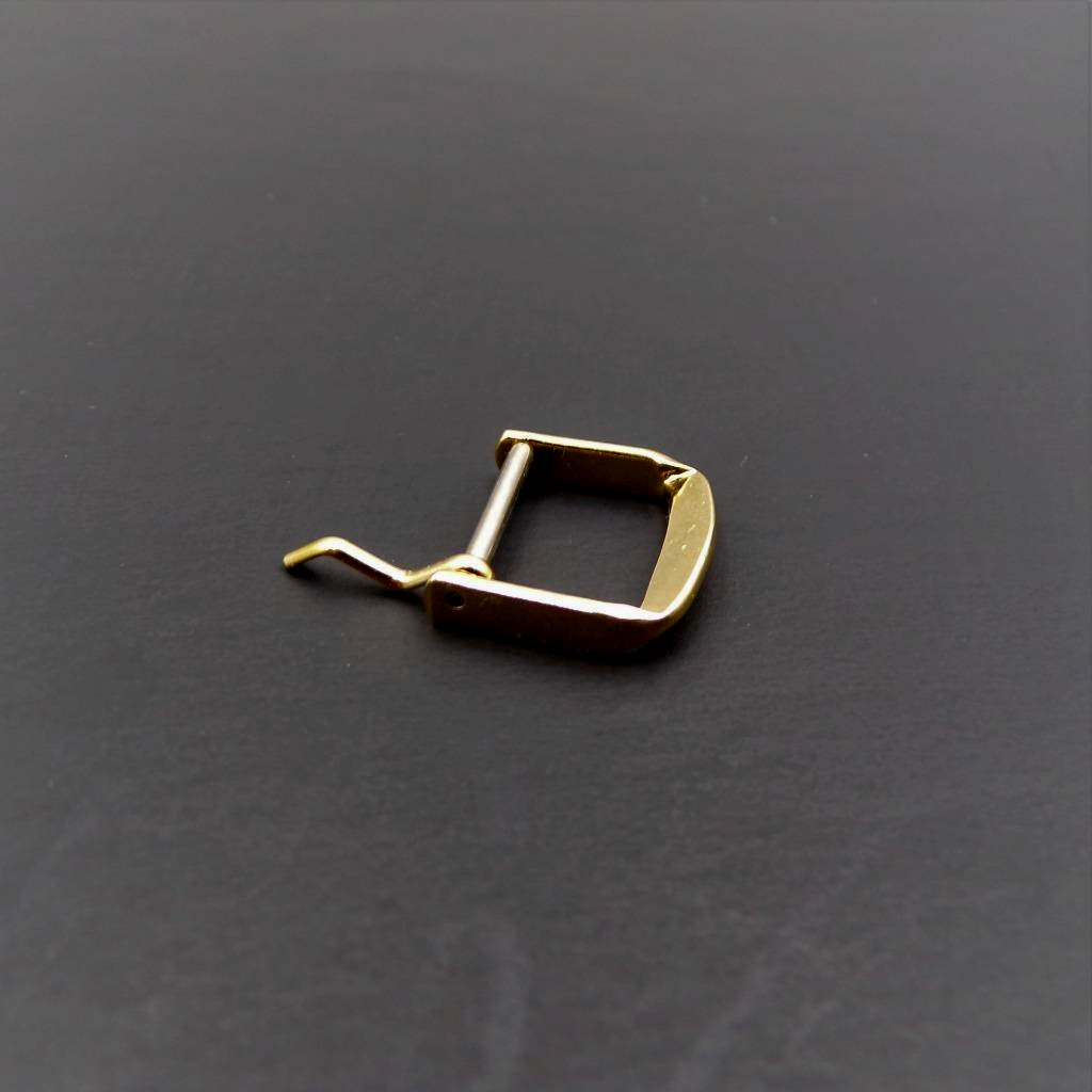 New Speidel 16mm Gold Tone Watch Strap Buckle NOS (#17)