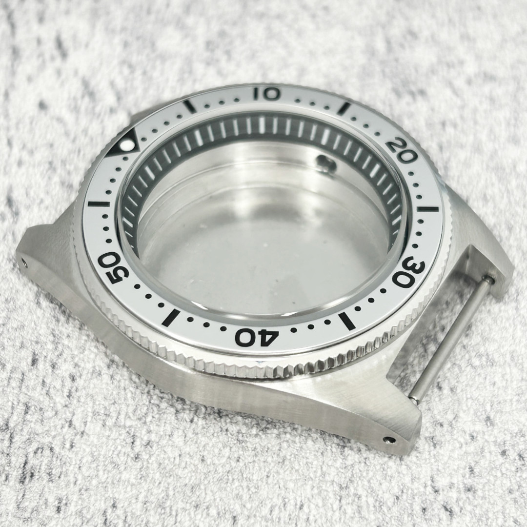 Watch Case 40mm Sapphire Glass Water Resistance Drilled Lugs Fit NH34 NH35 NH36