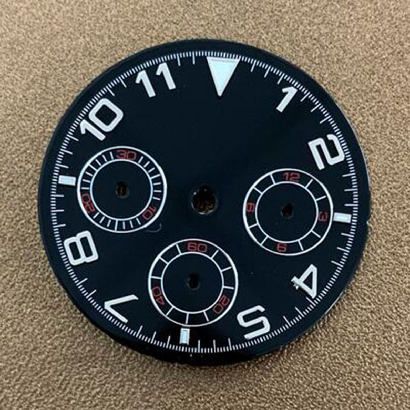 39mm Watch Dials Multicolor Fine Steel Sapphire Glass Case for VK63 Movement