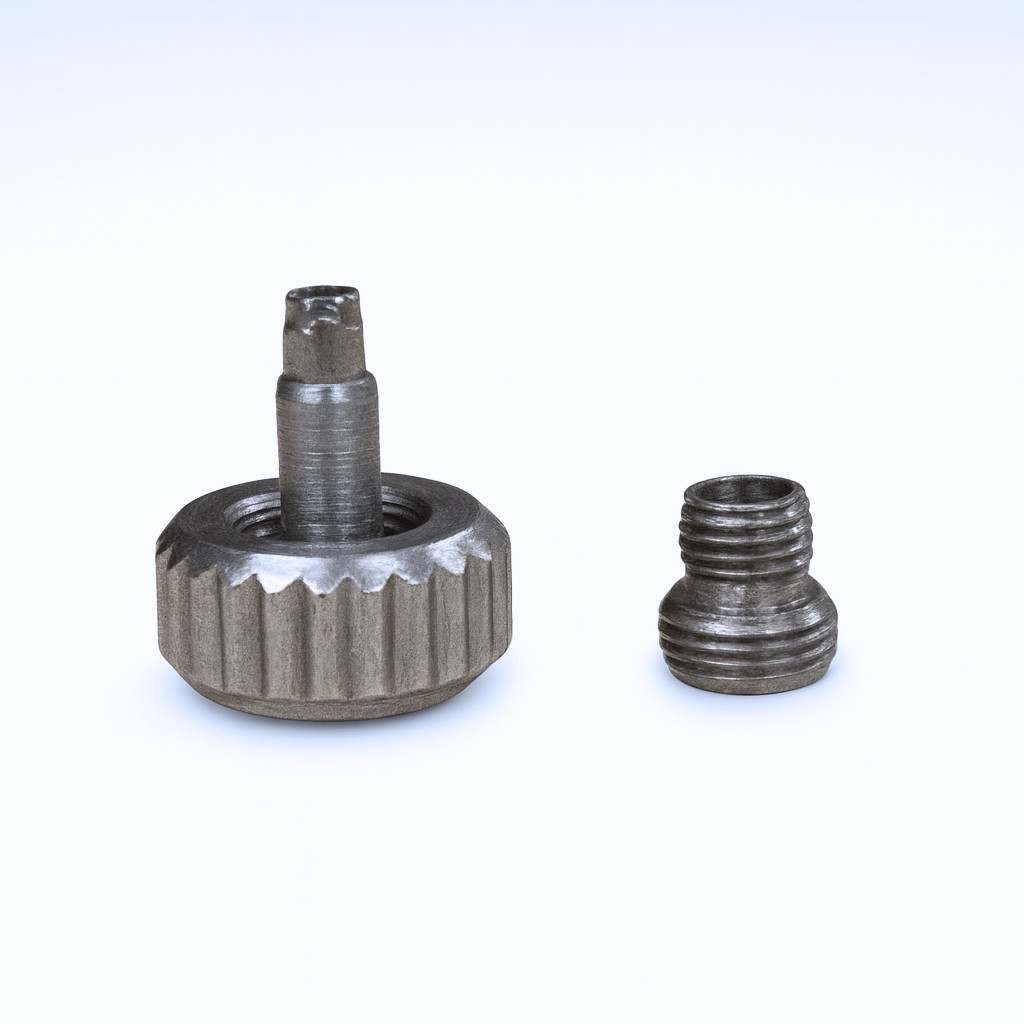 Silver Screw Crown | 5.4mm Universal Fit | Luxury Watch Repair Part