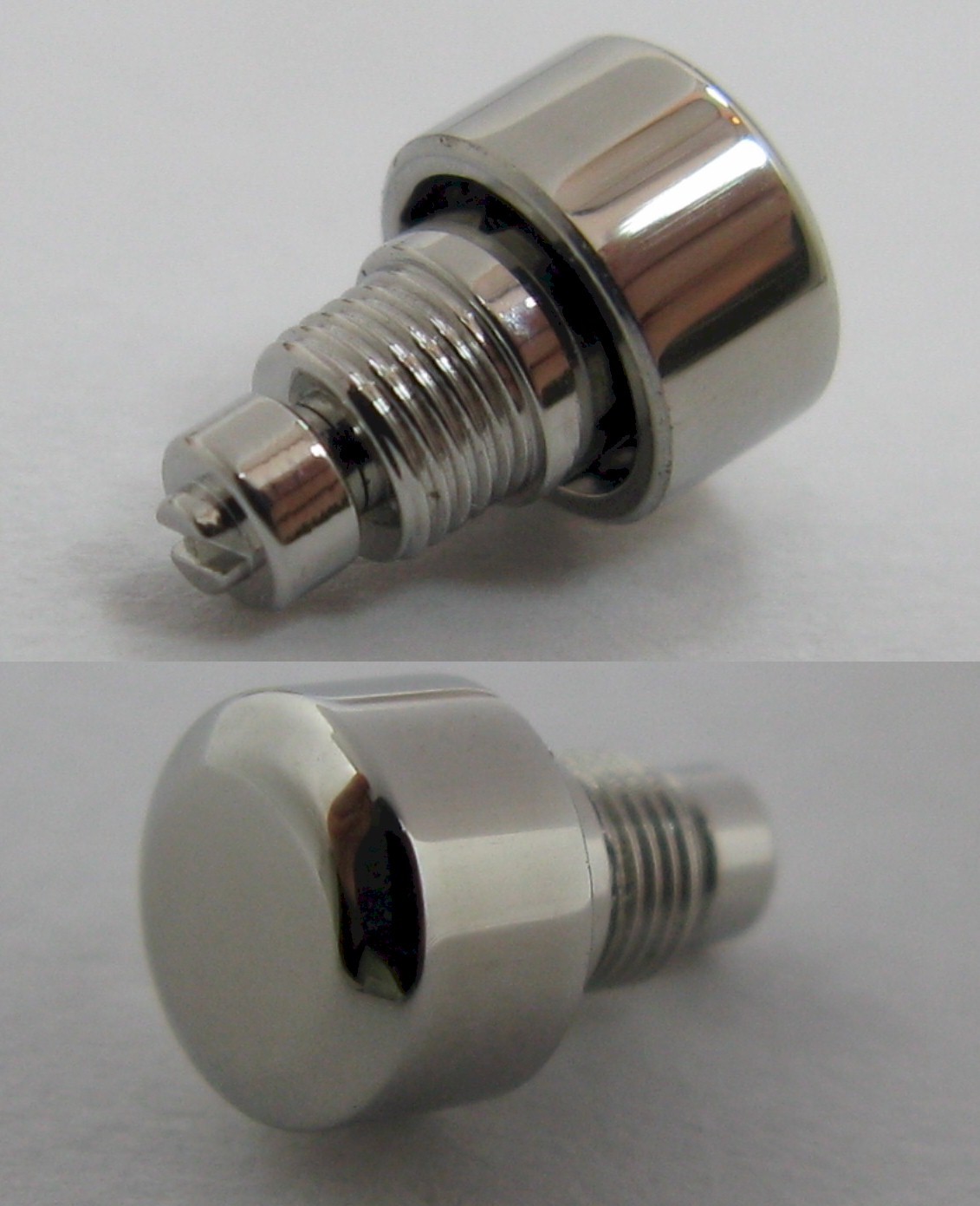 chronograph pusher in stainless steel diameter 4.2 mm fit case hole close 2.3 mm