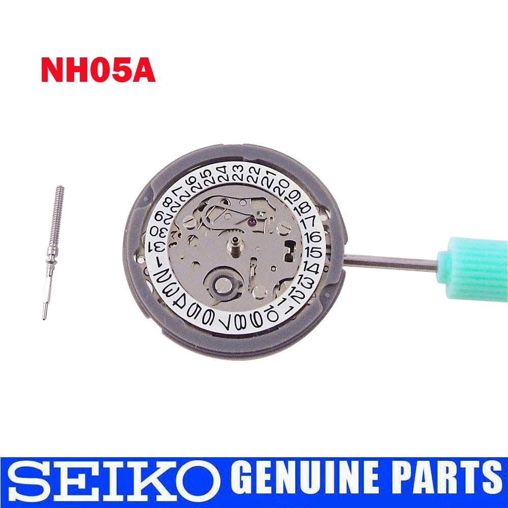 Original Japan 21 JEWELS Mechanical NH05A Watch Movement For Women White Date