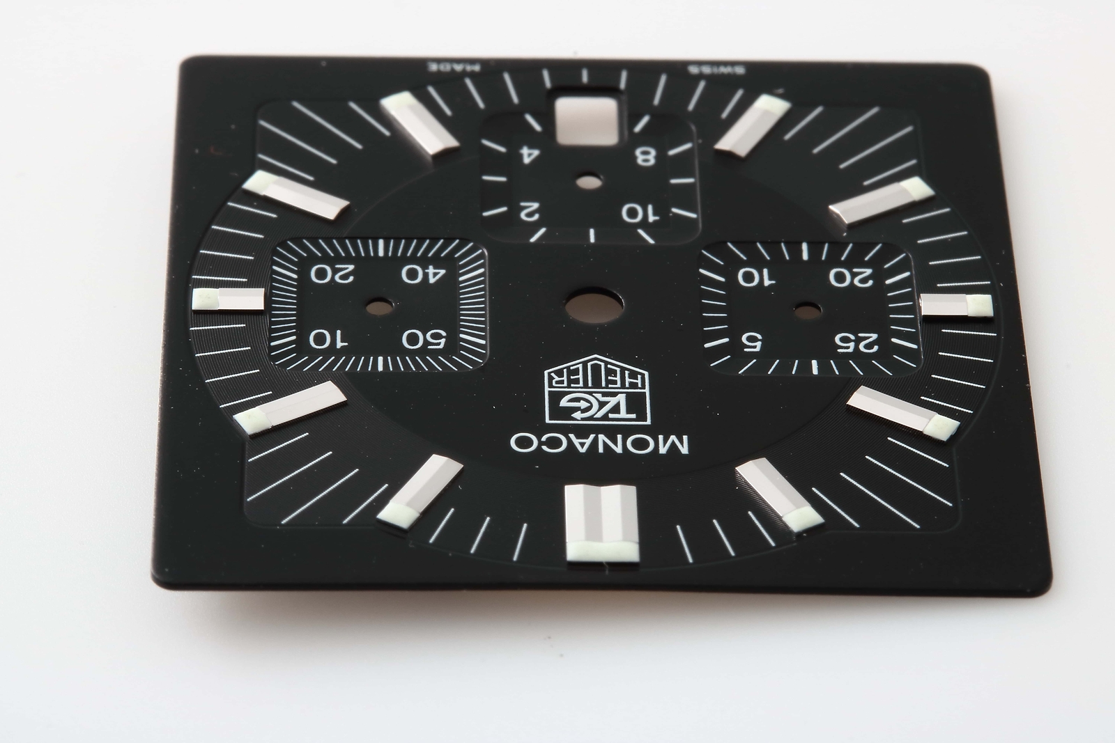 OEM Tag Heuer Monaco CW2111 Chronograph Date Black Dial GENUINE Watch Part