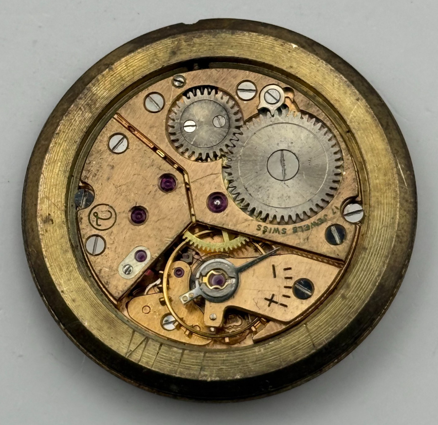 Peseux 320 Watch Movement Summit 17 Jewels Incabloc Manual Wind Parts 32.2mm