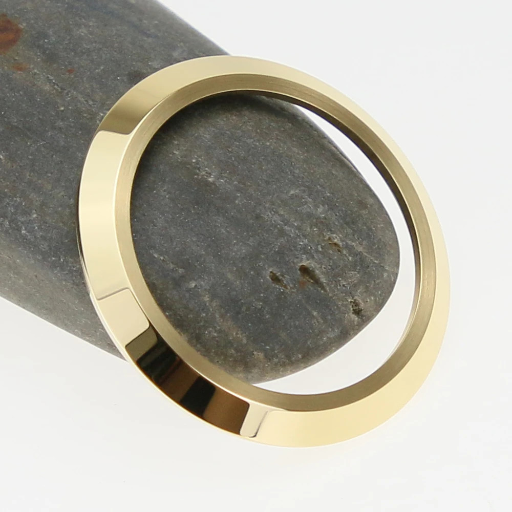316L Steel Shiny Brushed Pilot Bezel 41mm With Gasket For SKX Style Case Mod