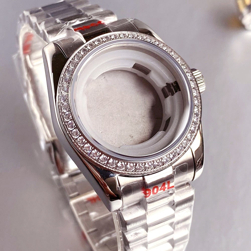 31MM Sapphire Crystal diamond Watch Case Fit NH05A NH06A Ladies’ watch case