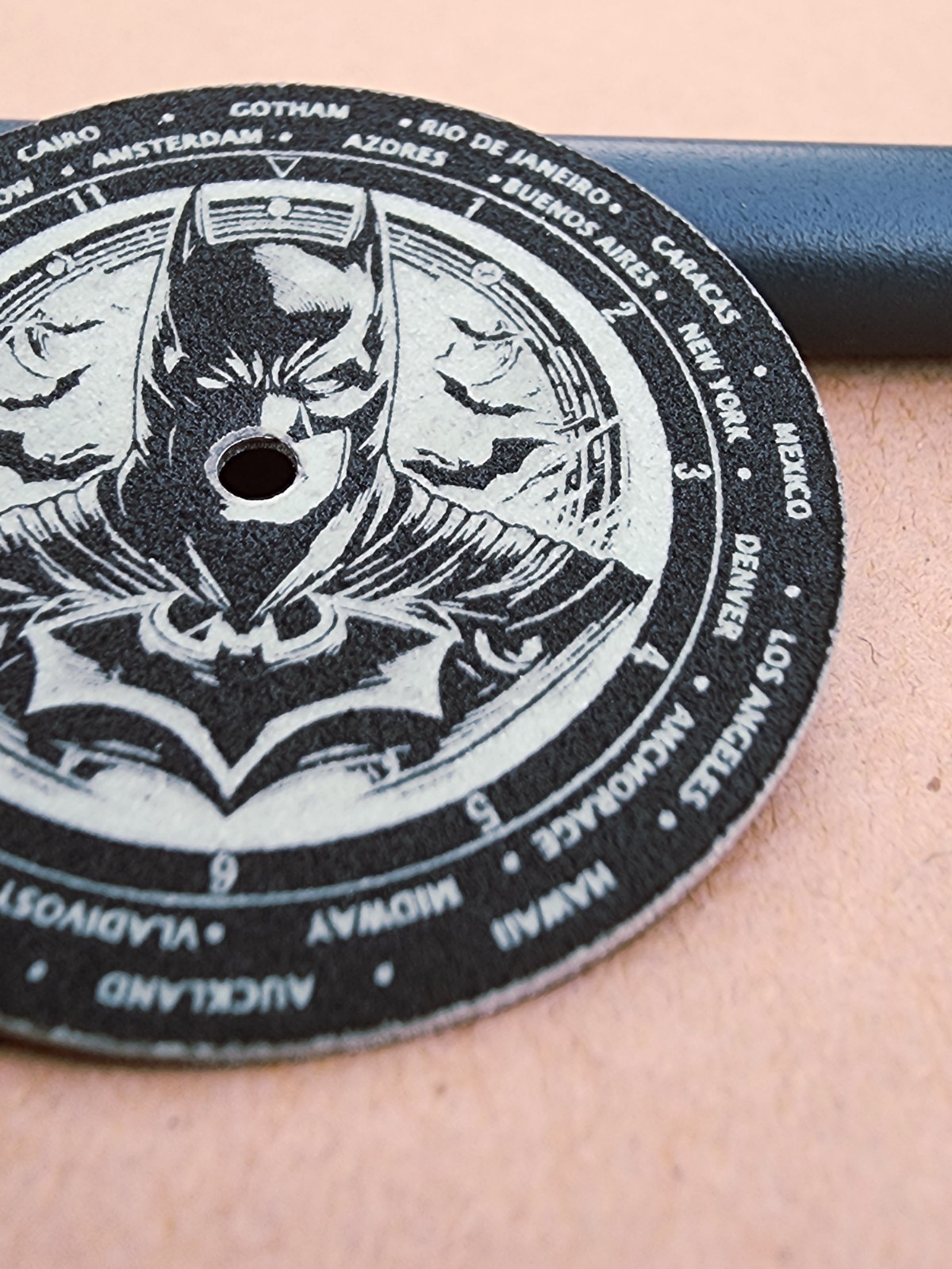 Custom-Made Laser Engraved Watch Dial | BATMAN + LUME – Order any designsize
