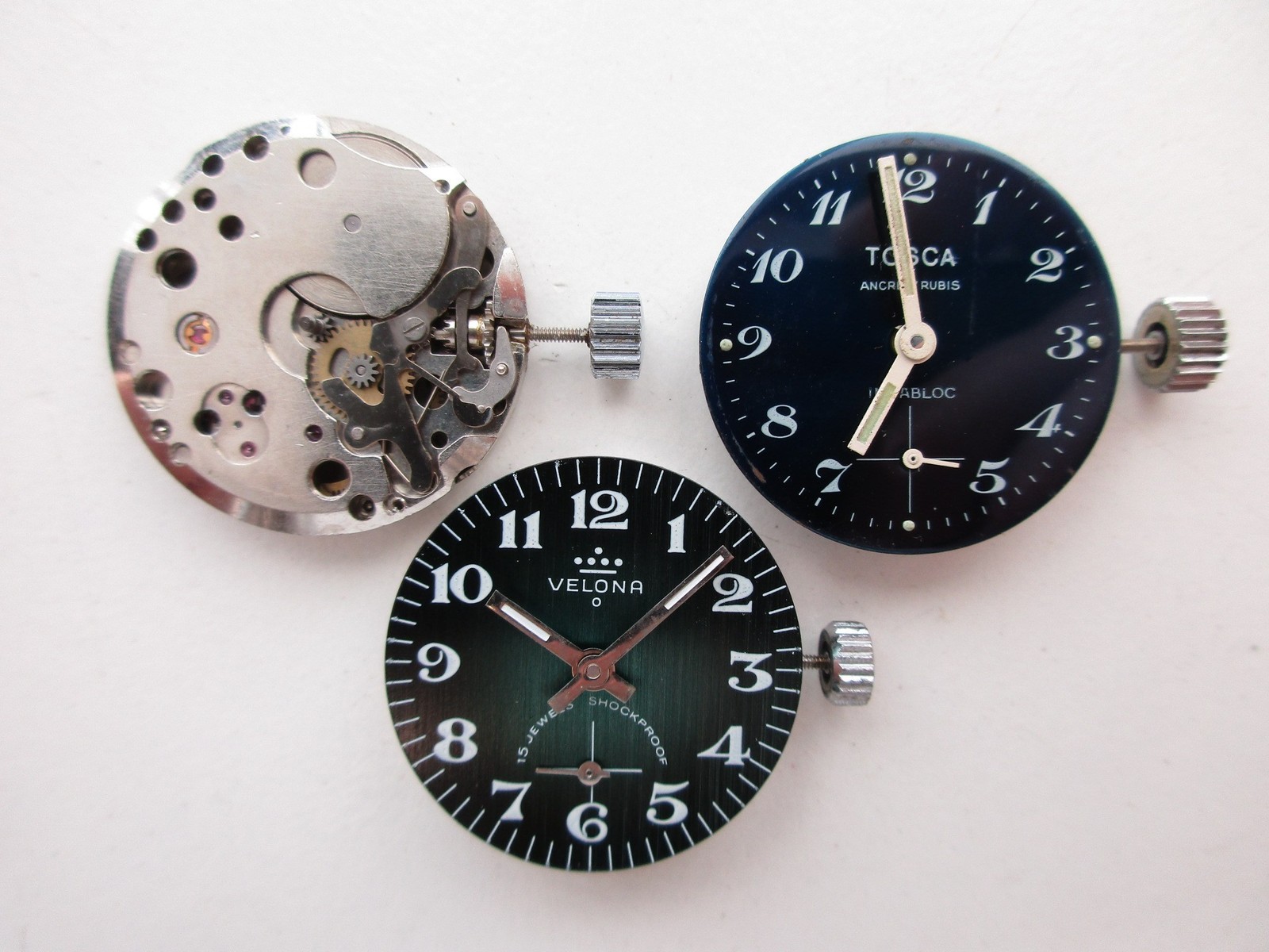 FE France Ebauche cal. 233-60 France vintage watch movements (3 pcs) – for parts