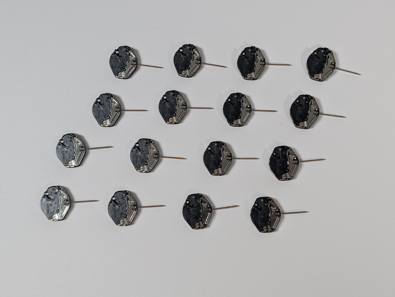 Lot Of 16 ETA 802.105 Quartz Movement 3 Hands No Calendar Watch Part NOS