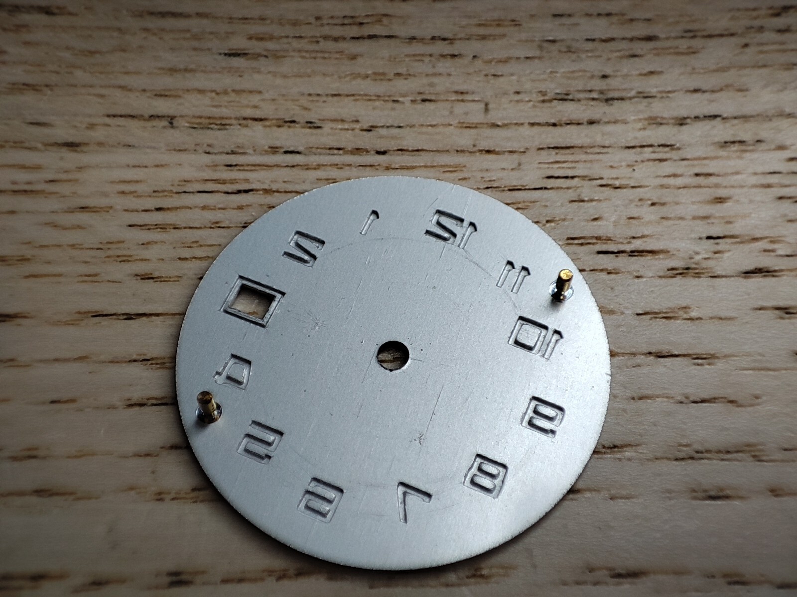 Watch Dial Silver Color 27.5 mm 18 dials