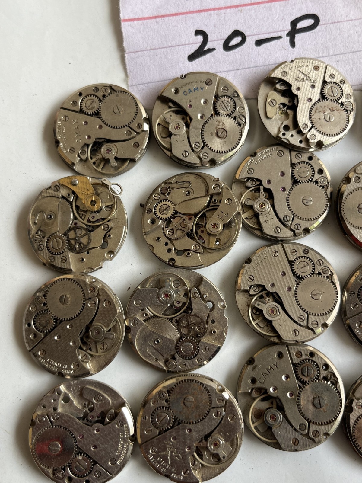 Lot of 30 Swiss FHF ST96 / FHF 96/FHF 96-4 Watch Movements – For Parts or Repair