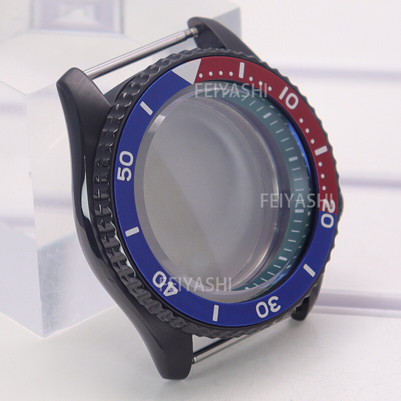 Black Steel Watch Case parts Skx007 mod Chapter Ring For Seiko nh34 NH35 nh36 38