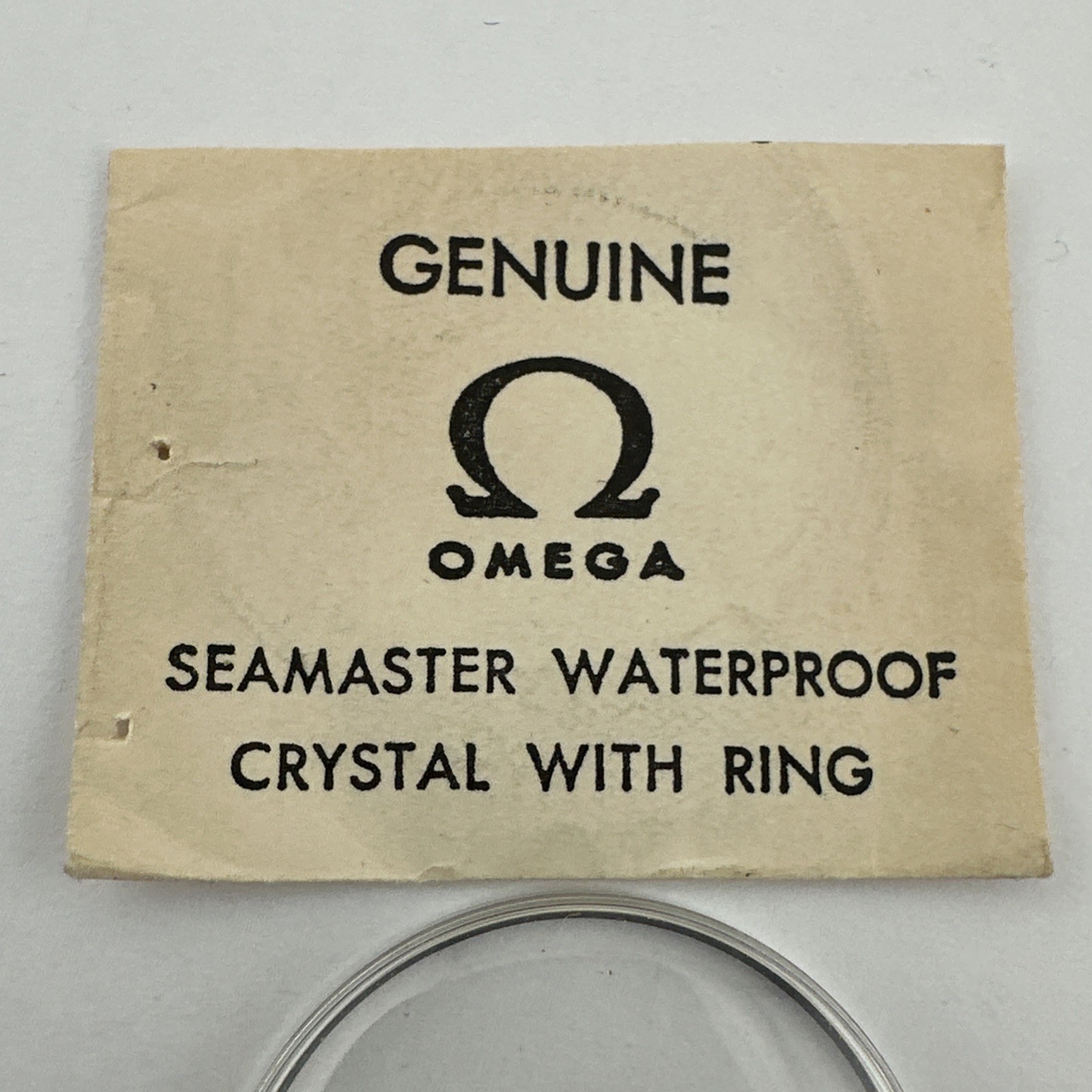 Genuine Omega Seamaster Date 5071 Watch Crystal 30.6mm Silver Tension Ring NOS