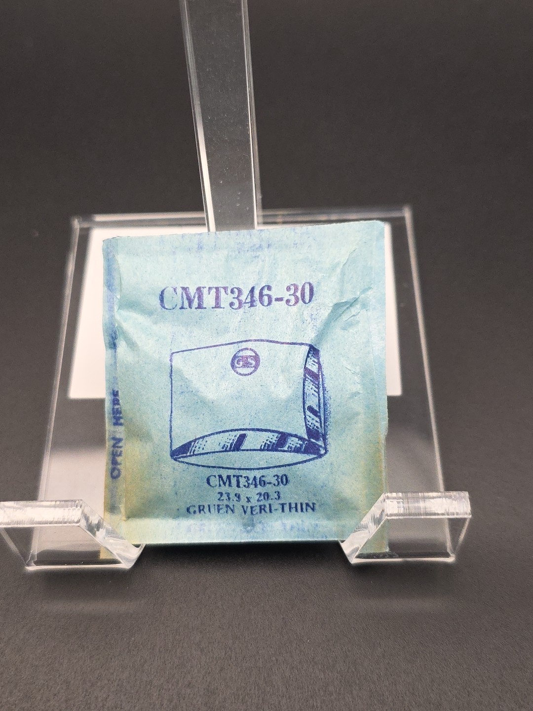 G-S Watch Crystal CMT346-30 Gruen Veri-Thin 23.9X20.3