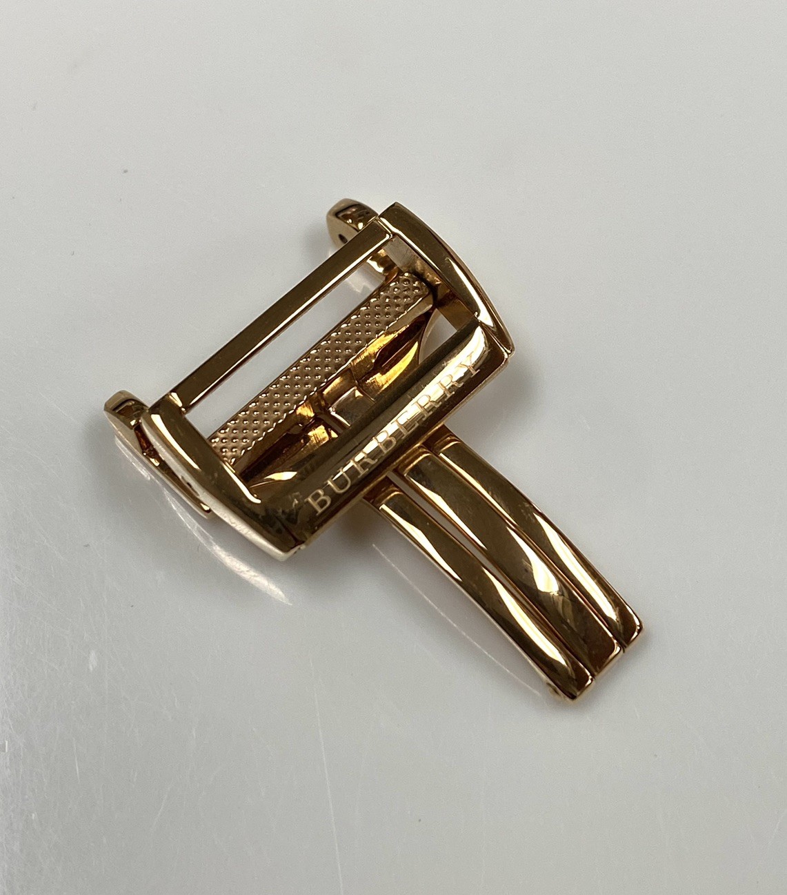 Original Burberry 18mm Rose Gold Color Deployment Band Watch Buckle
