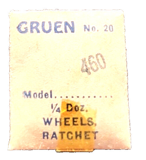 Gruen 460 Ratchet Wheel watch part #20 “1” each