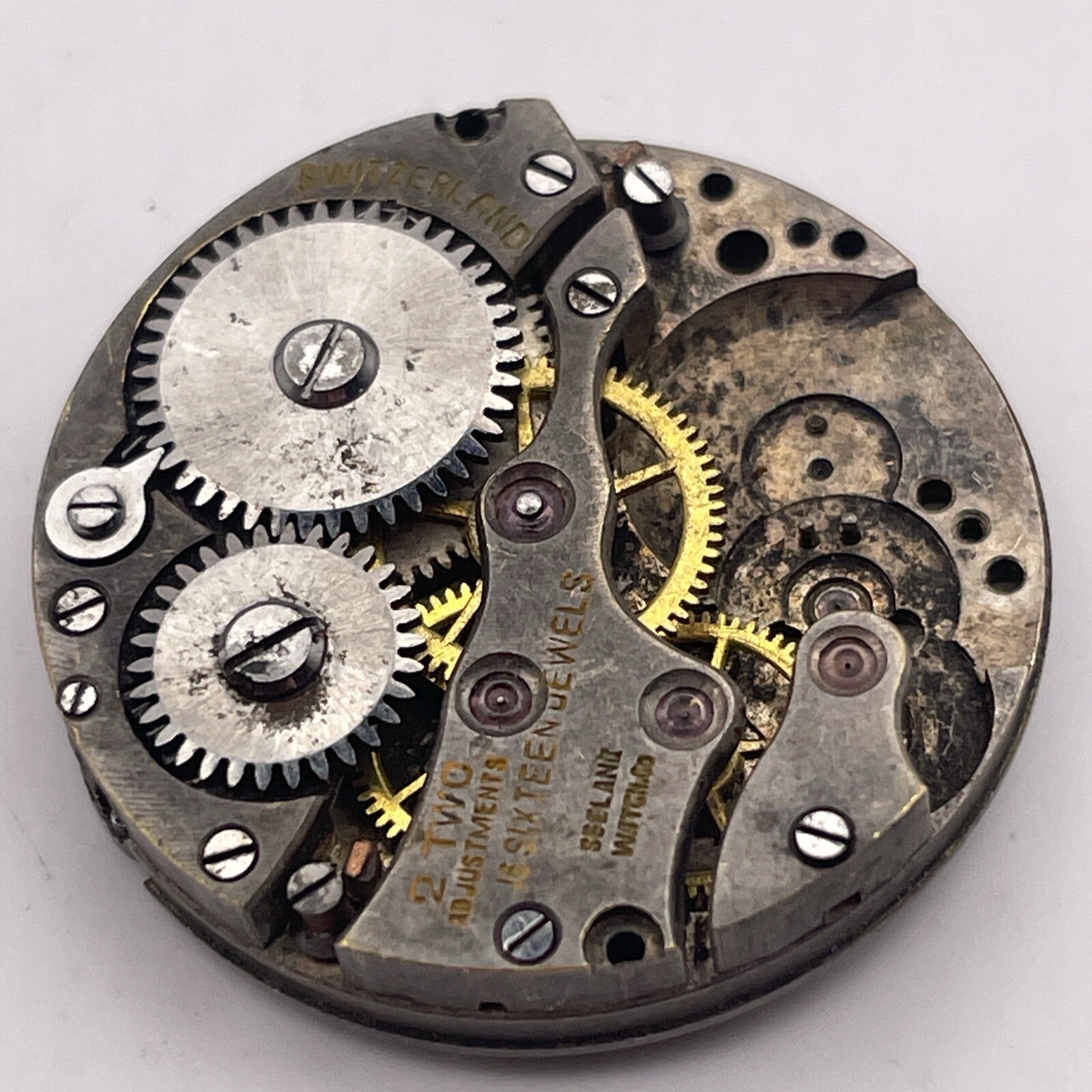 VTG Seeland Watch Co. 16 Jewels Face And Movement