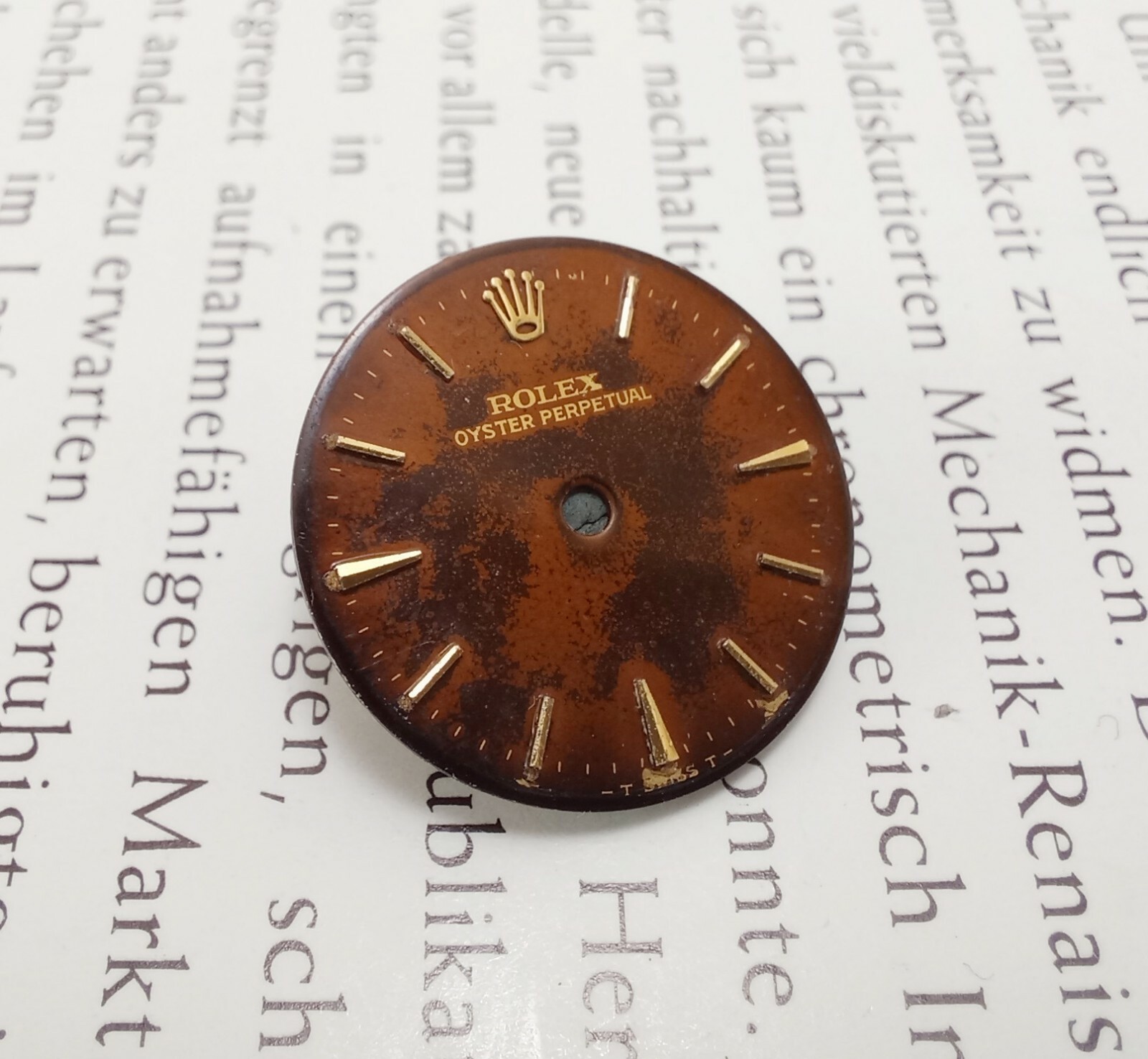 Original Ladies ROLEX Brown “Wooden” 18mm DIAL ref 6617 & 6618 Cal 1160 – 1161