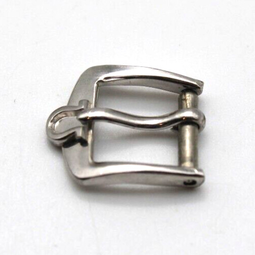 OMEGA SILVER COLOR LADIES WRIST WATCH LEATHER BAND BUCKLE 9.0mm (FE)
