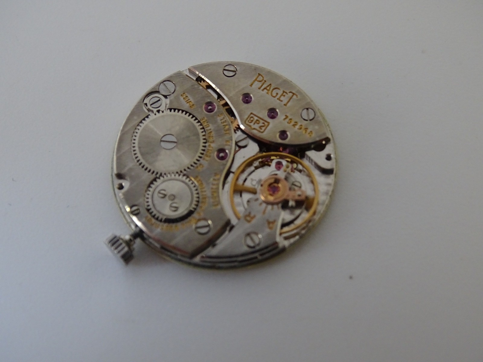 Piaget 9P2 Complete Movement, Dial & Handset Manual Wind Running
