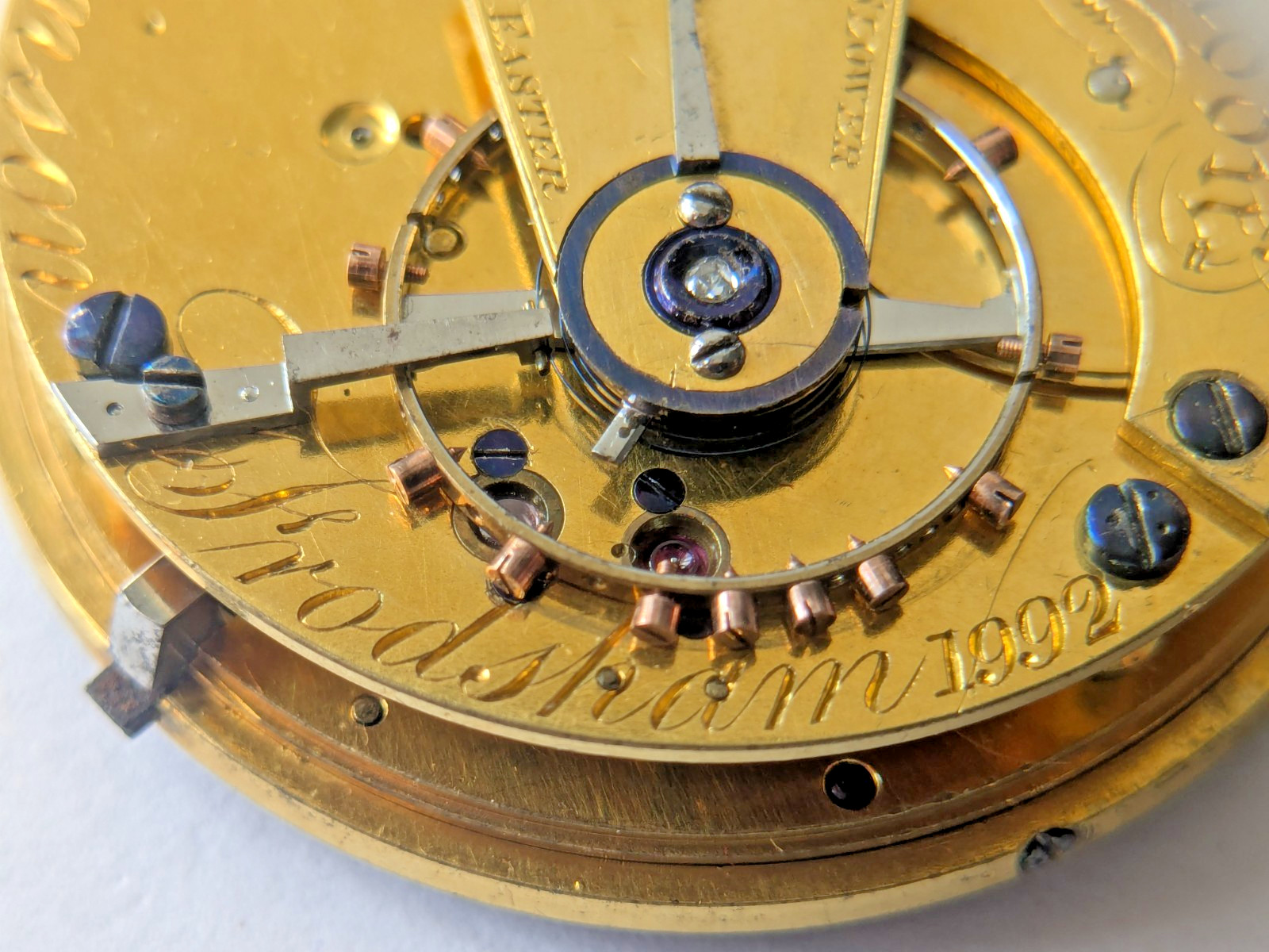 Antique Parkinson & Frodsham Change Alley London Fusee Watch Movement 52