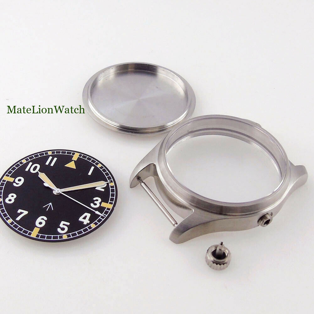 Fits NH35A ETA2824 PT5000 39mm 316L Watch Case Kit Sapphire Glass Luminous Dial