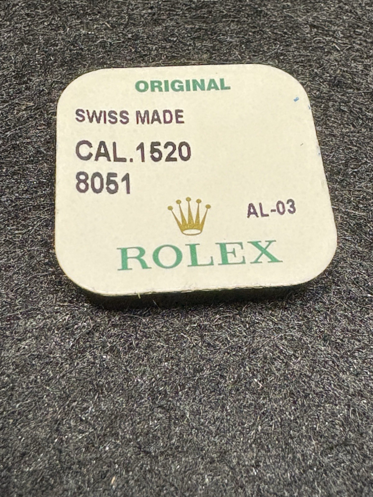 Genuine Rolex Caliber 1520 Escape Wheel 26J Part 1520-8051 Factory Sealed