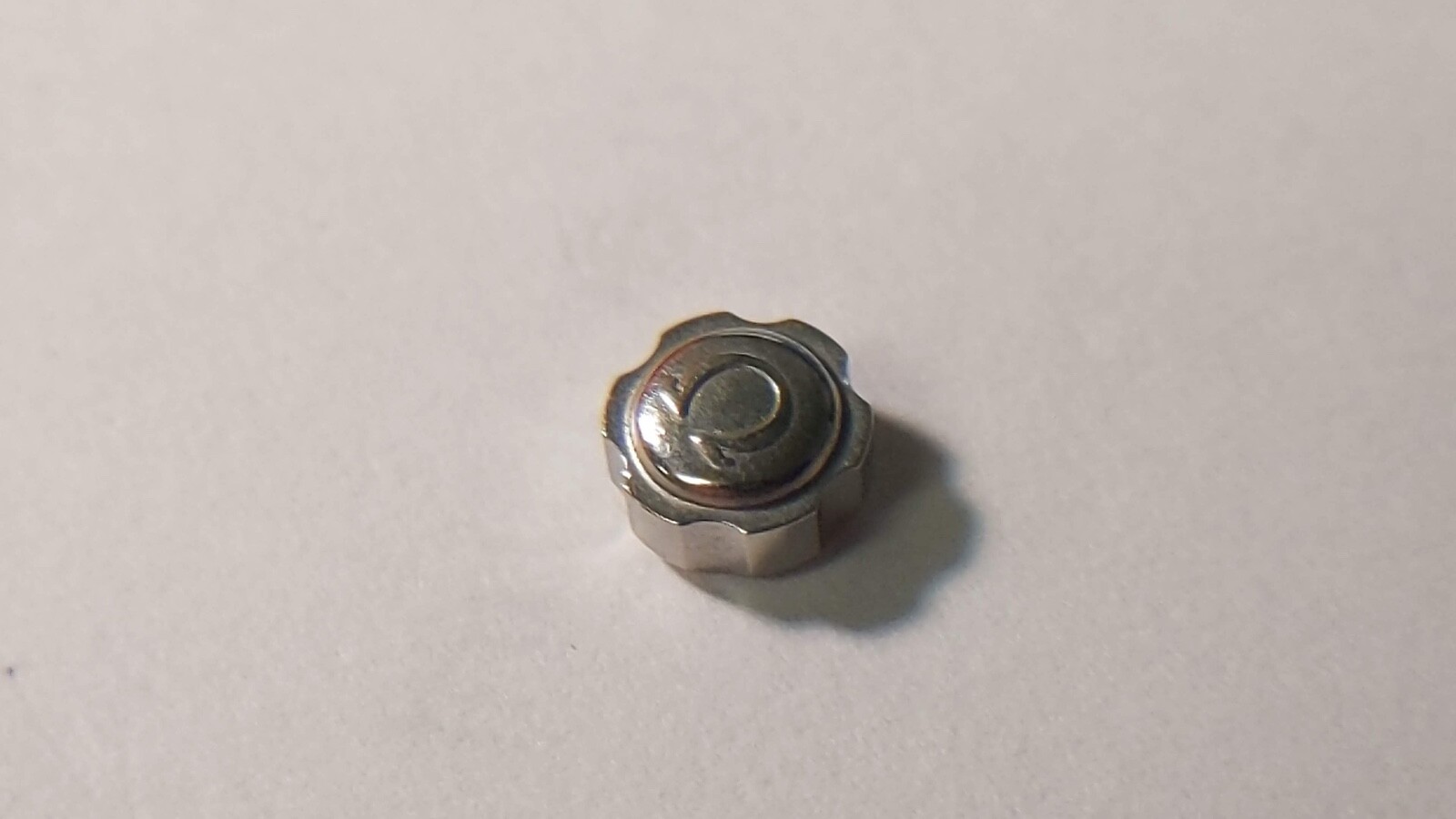 Omega clover watch CROWN S/S White 4.6-4.8mm, tap 10 (0.90mm)