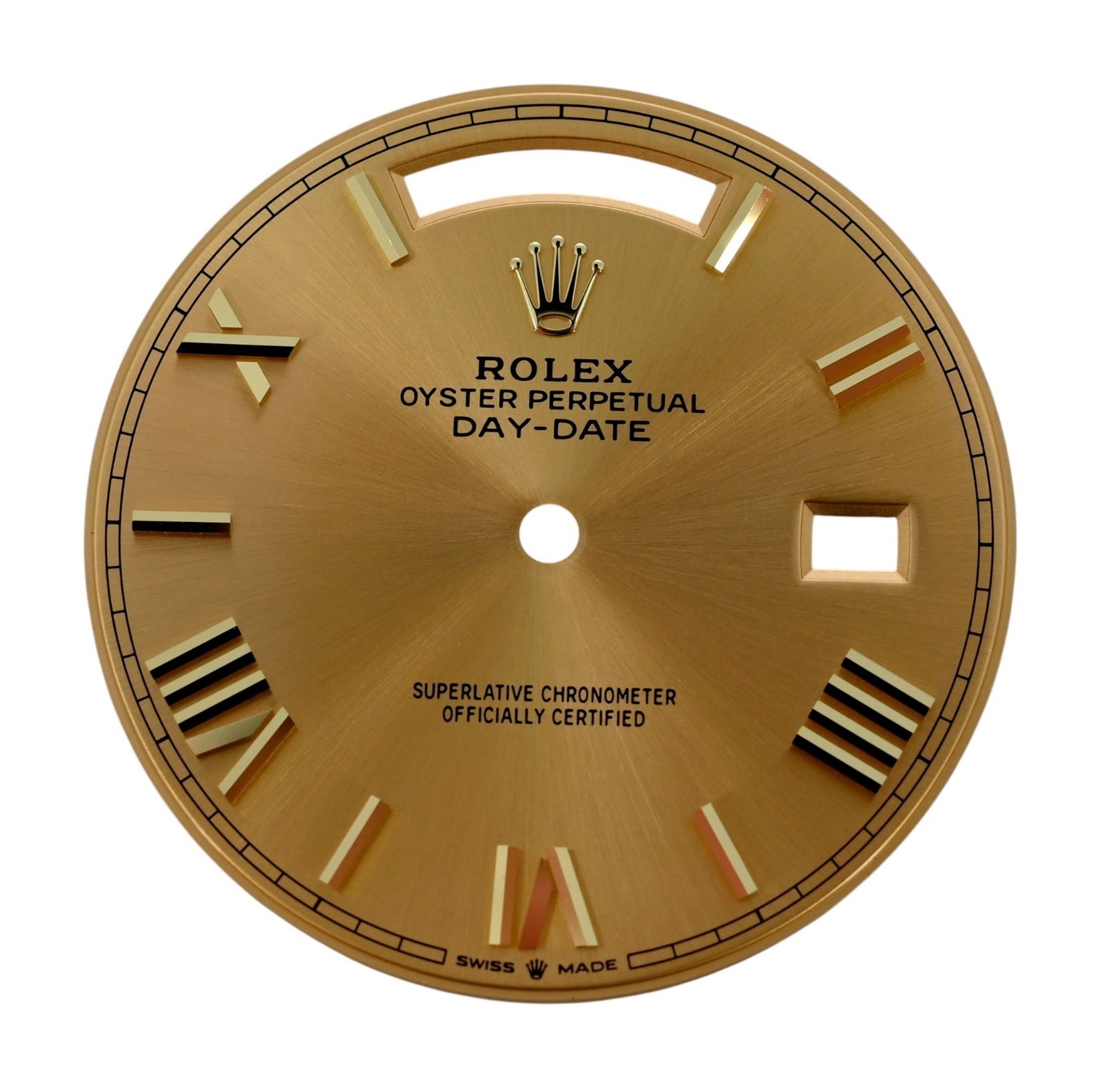 Rolex Factory Day-Date 40 Gold Champagne Roman Numeral 40mm Watch Dial 228238!