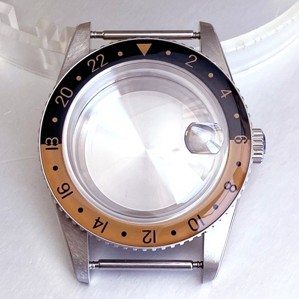 New Tandorio 38mm Sapphire Diver Watch Case Fit For NH34 NH34A Movement Luminous