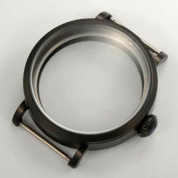 46mm Black/Rose Gold/Silver Watch Case Fit ETA 6497 6498 ST 3600 3620 Movement