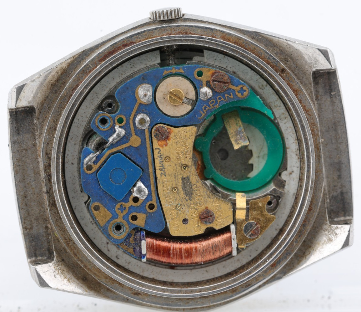SEIKO cal. 4633A, 2j SQ QUARTZ WRIST WATCH MOVEMENT, UNTESTED, FOR REPAIR (KK)