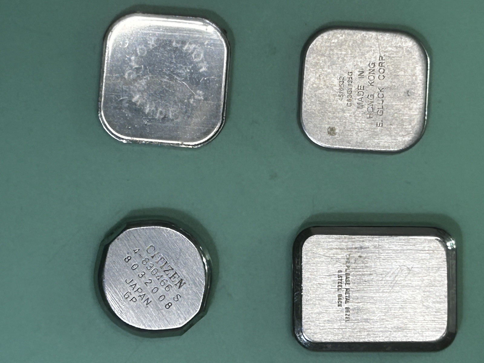 Watch Case Backs – Total of 12 – Various Brands – 1 Lot – 15.2mm – 25.4mm