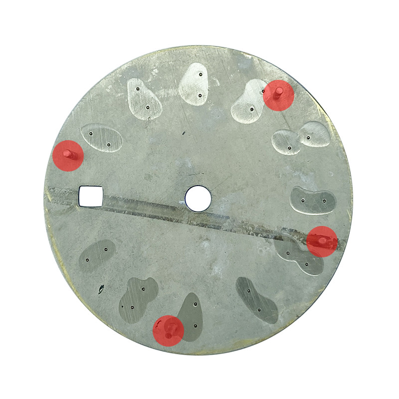 29mm Blue Sun Brushed Sterile Watch Dial Hands with Date for Miyota8215 DG2813