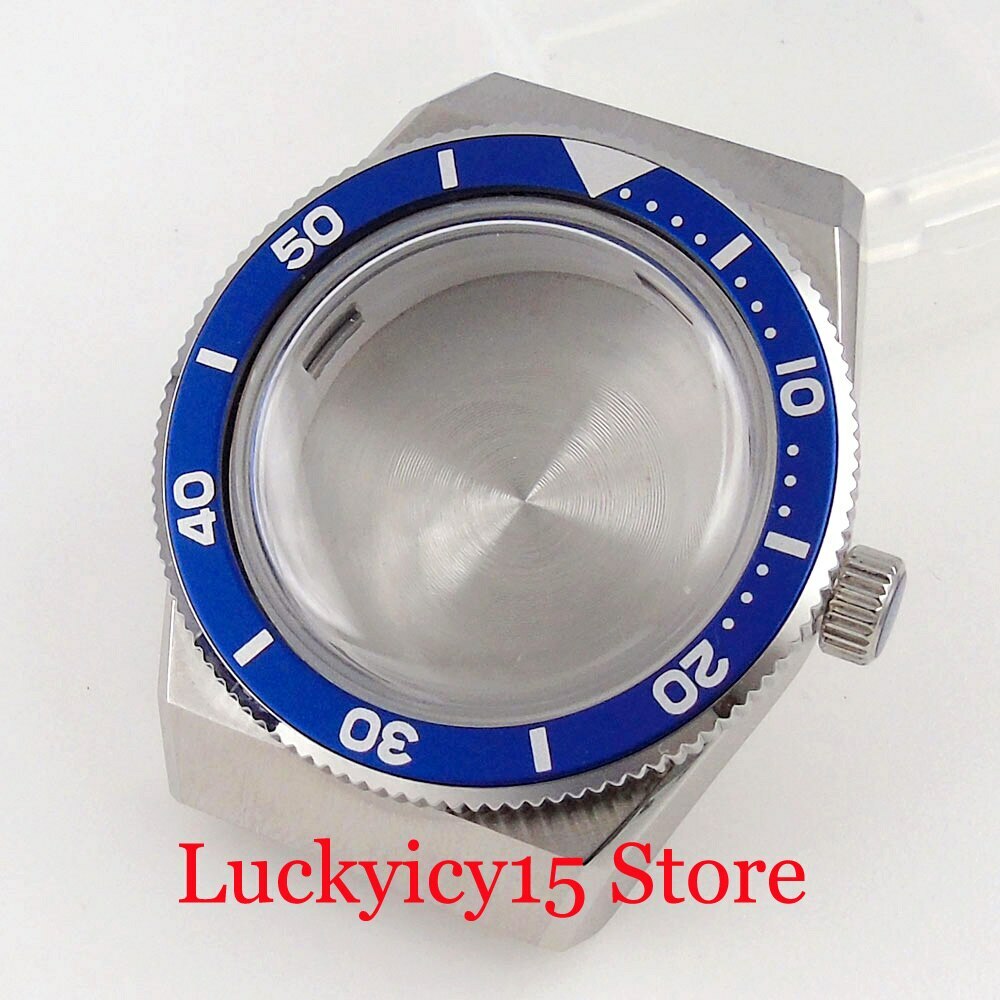 High Quality 40.5MM Watch Case Fit NH35A NH36A Movement Automatic Silver Watch