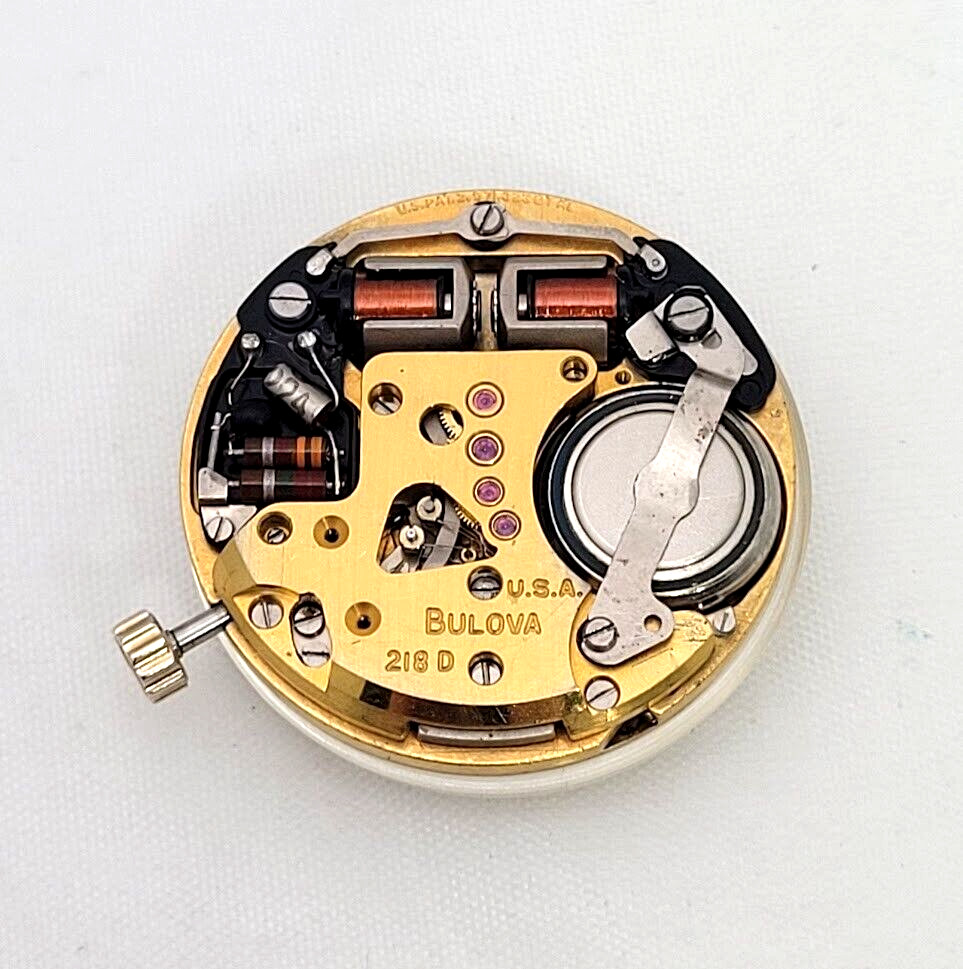 🔥🔥 BULOVA ACCUTRON – Movement + Dial + Crystal + Back Gasket & Retaining Ring!