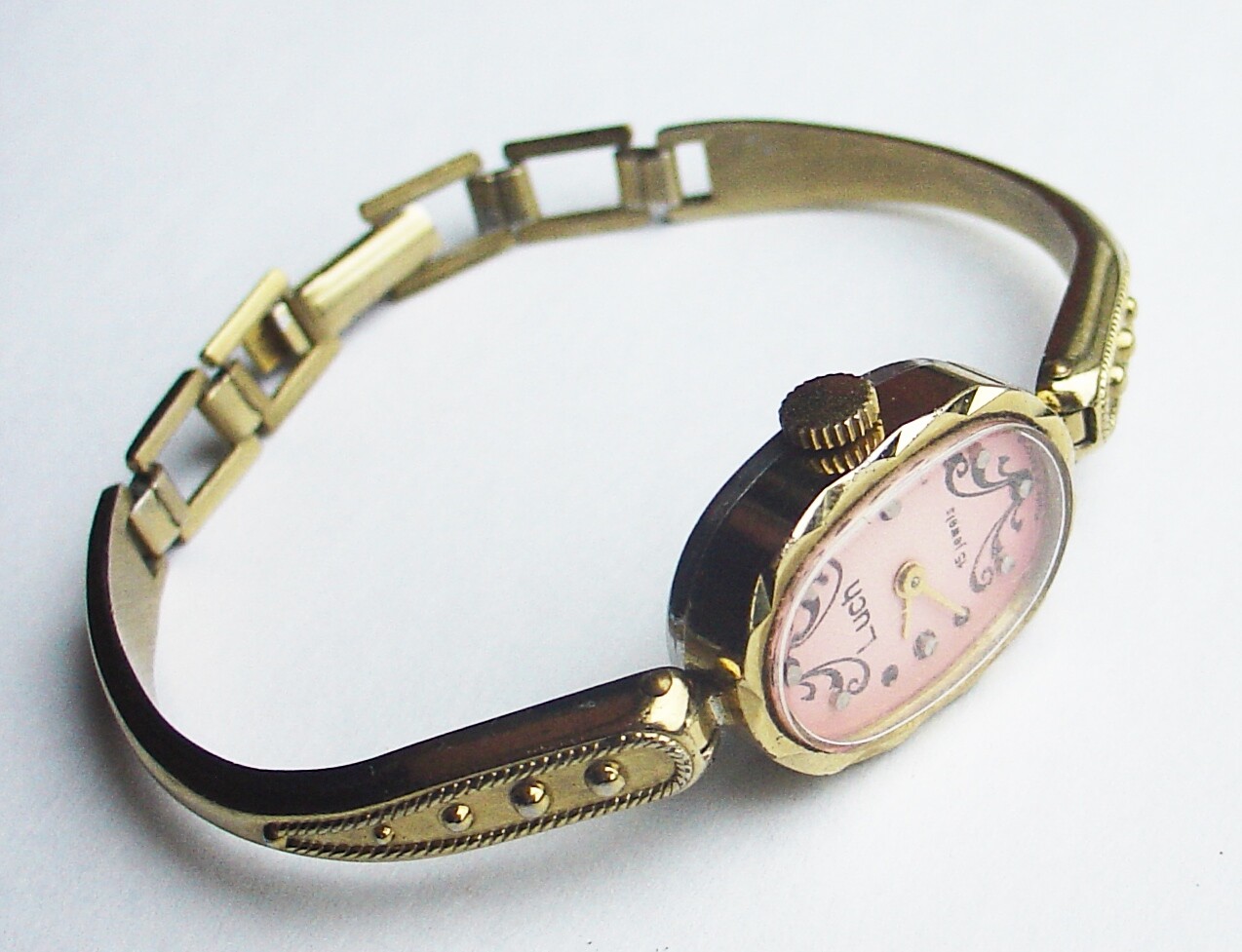 Serviced Ussr Soviet Russian Luch Jewel Womens Watch Mechanical Wrist Ladie