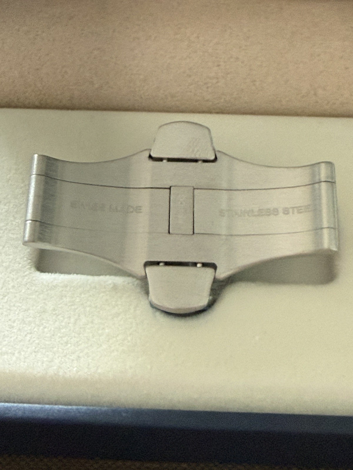 Genuine Panerai 22mm OEM Folding Deployment Deployant Brushed Steel Buc G1N