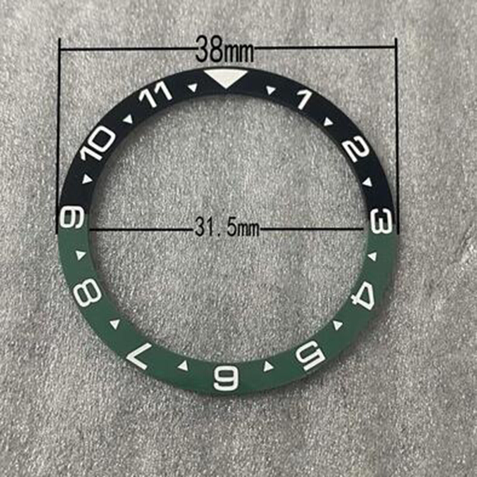 Flat Watch Ring Mouth Watch Bezel Insert 38mm*31.5mm Diameter Ceramic/Aluminum