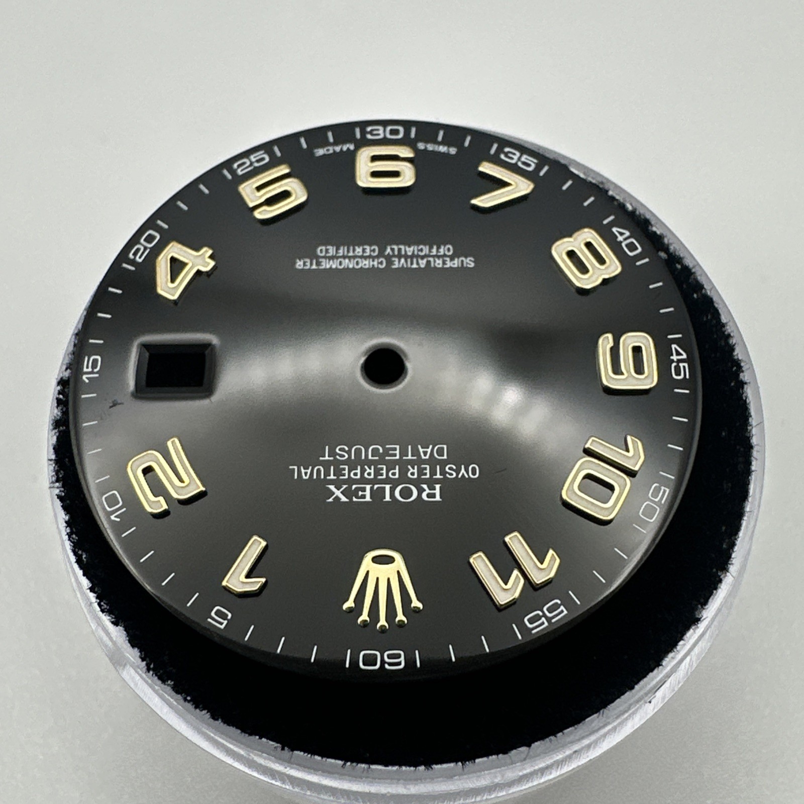Rolex DateJust II 41mm Black Gold Arabic Dial For Model 116333 & 116303 MINT